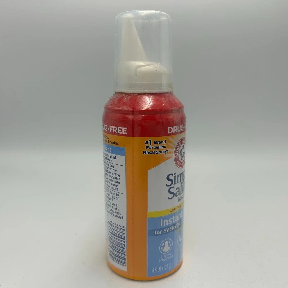 Simply Saline Nasal Mist Instant Relief Everyday Congestion Drug Free Arm Hammer